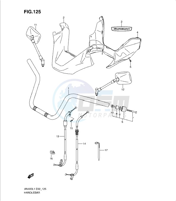 HANDLEBAR (AN400L1 E2) image