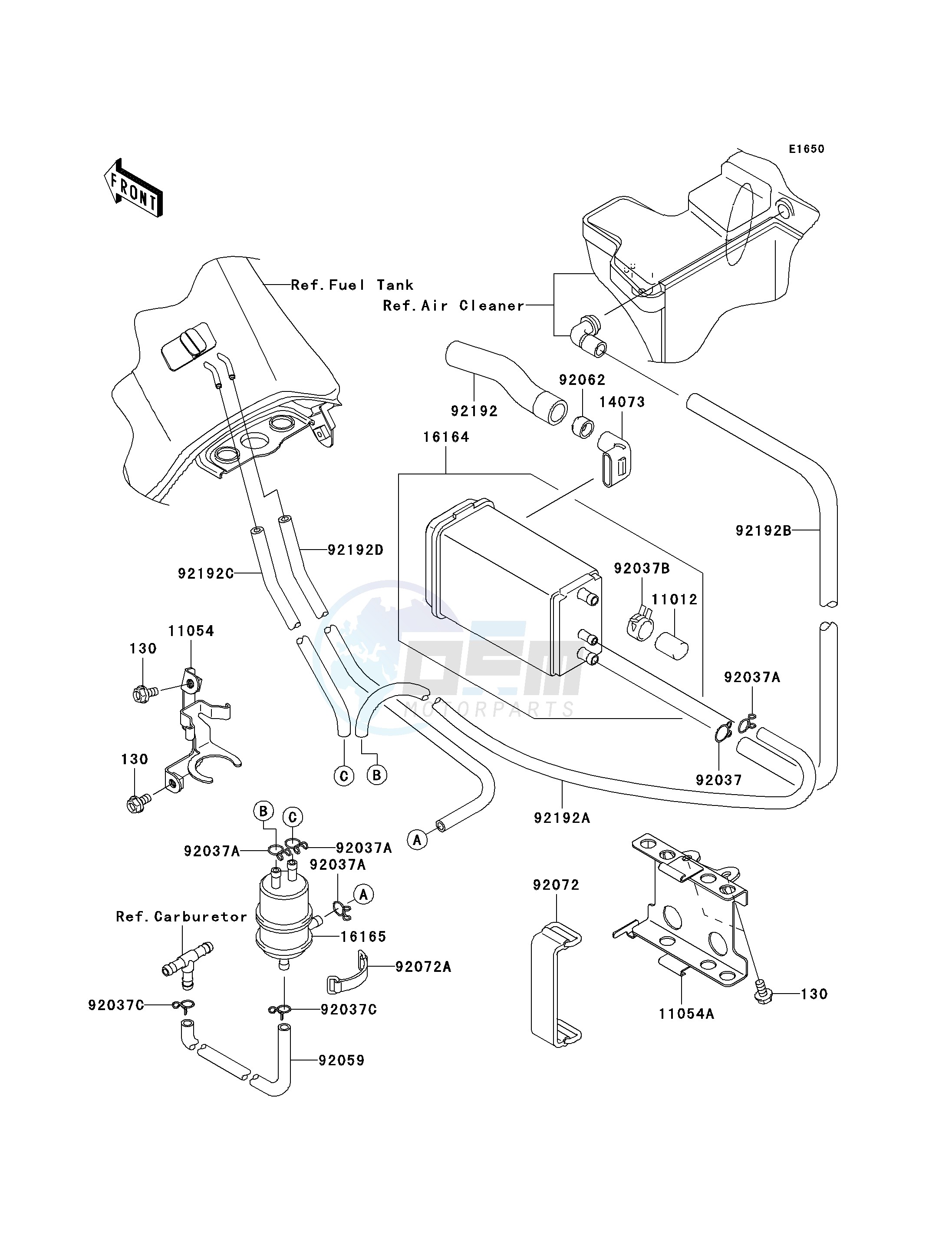 FUEL EVAPORATIVE SYSTEM-- E8F- --- CA- - blueprint