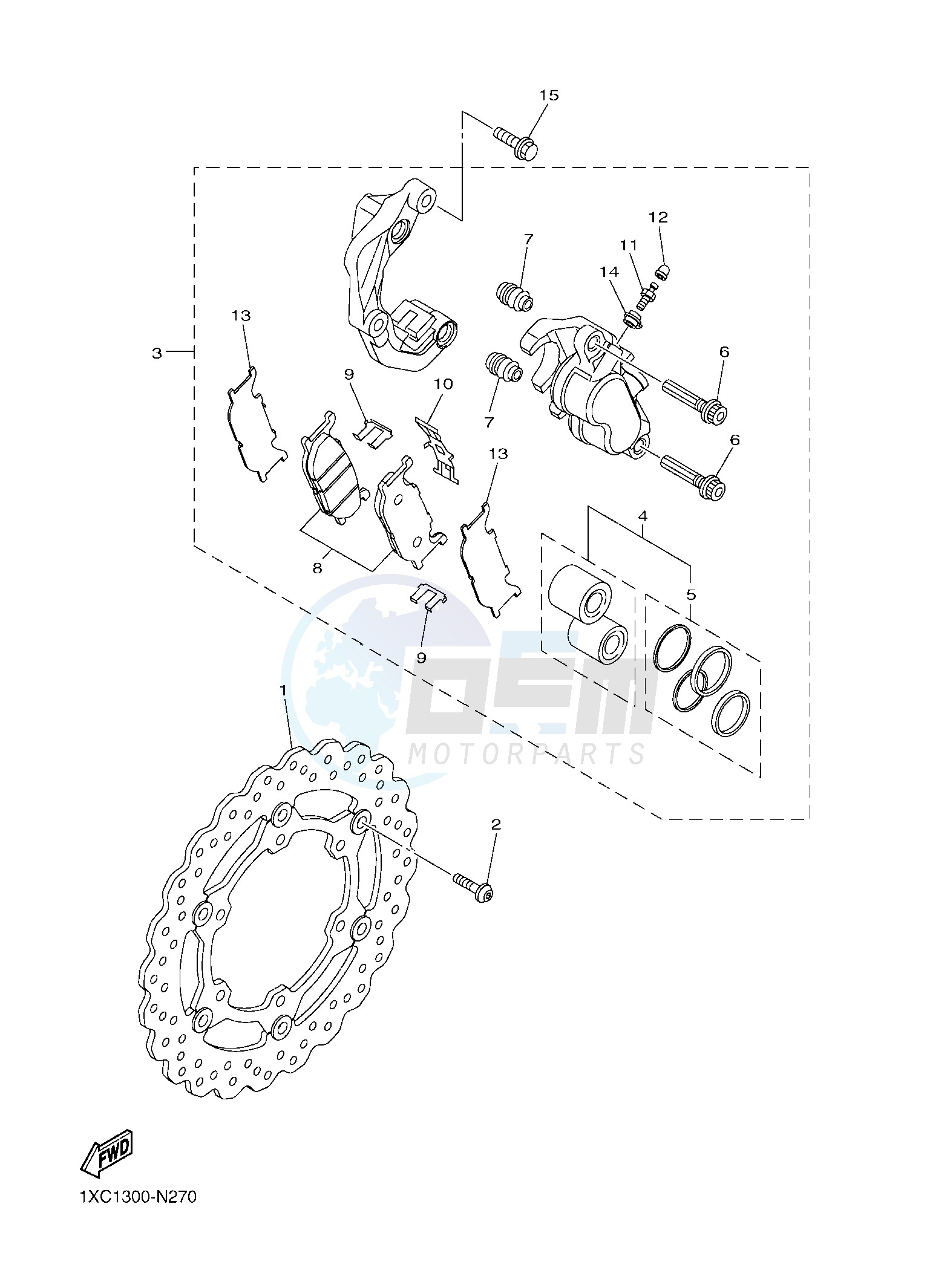 FRONT BRAKE CALIPER image