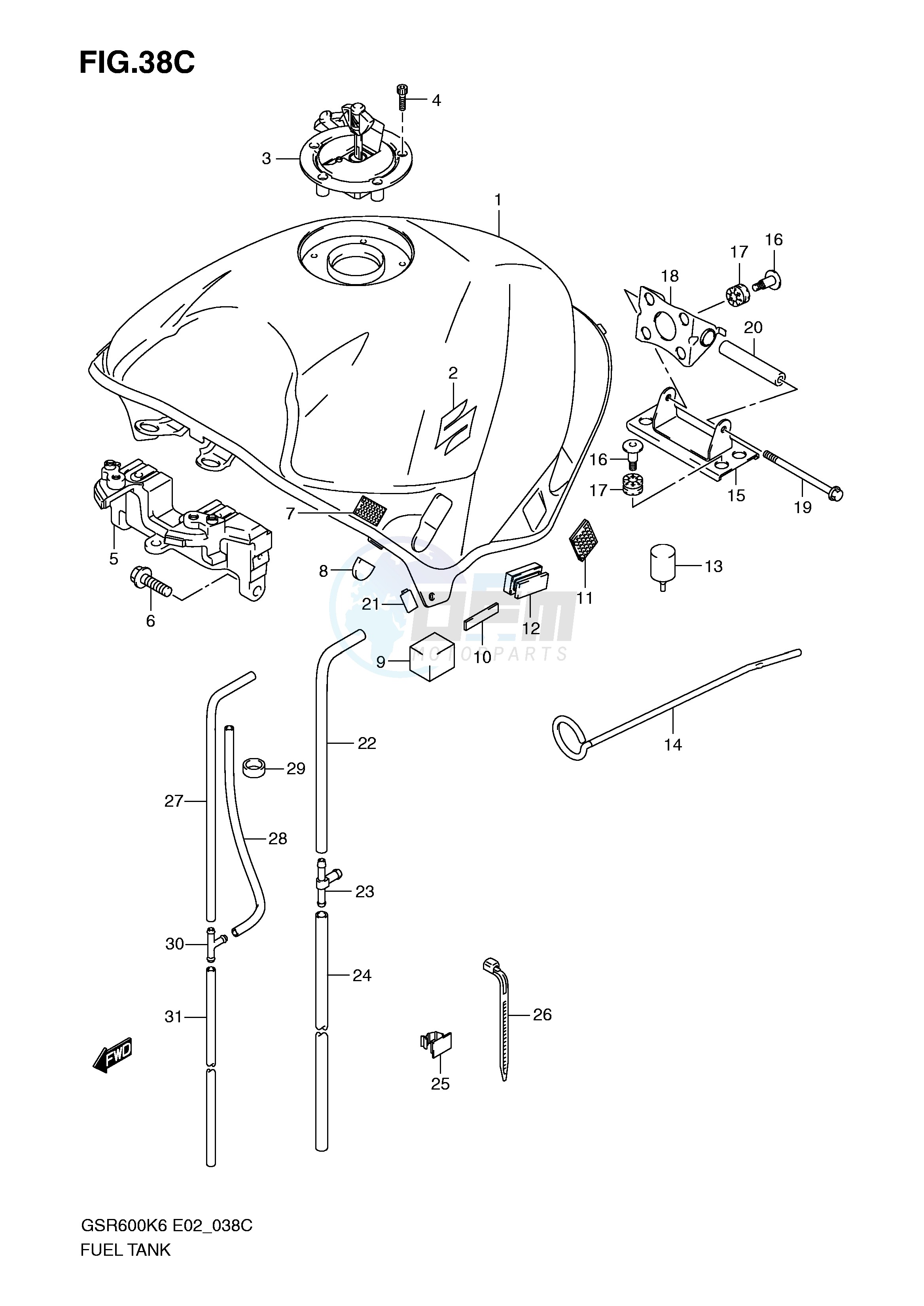 FUEL TANK (MODEL K9) image