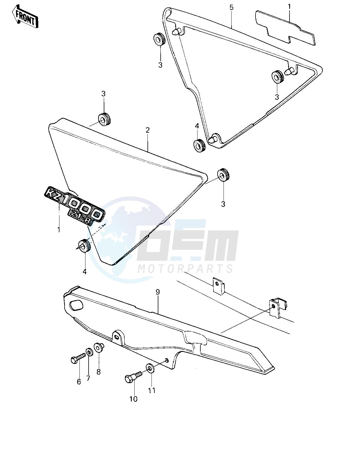SIDE COVERS_CHAIN COVER -- 78 D1- - blueprint