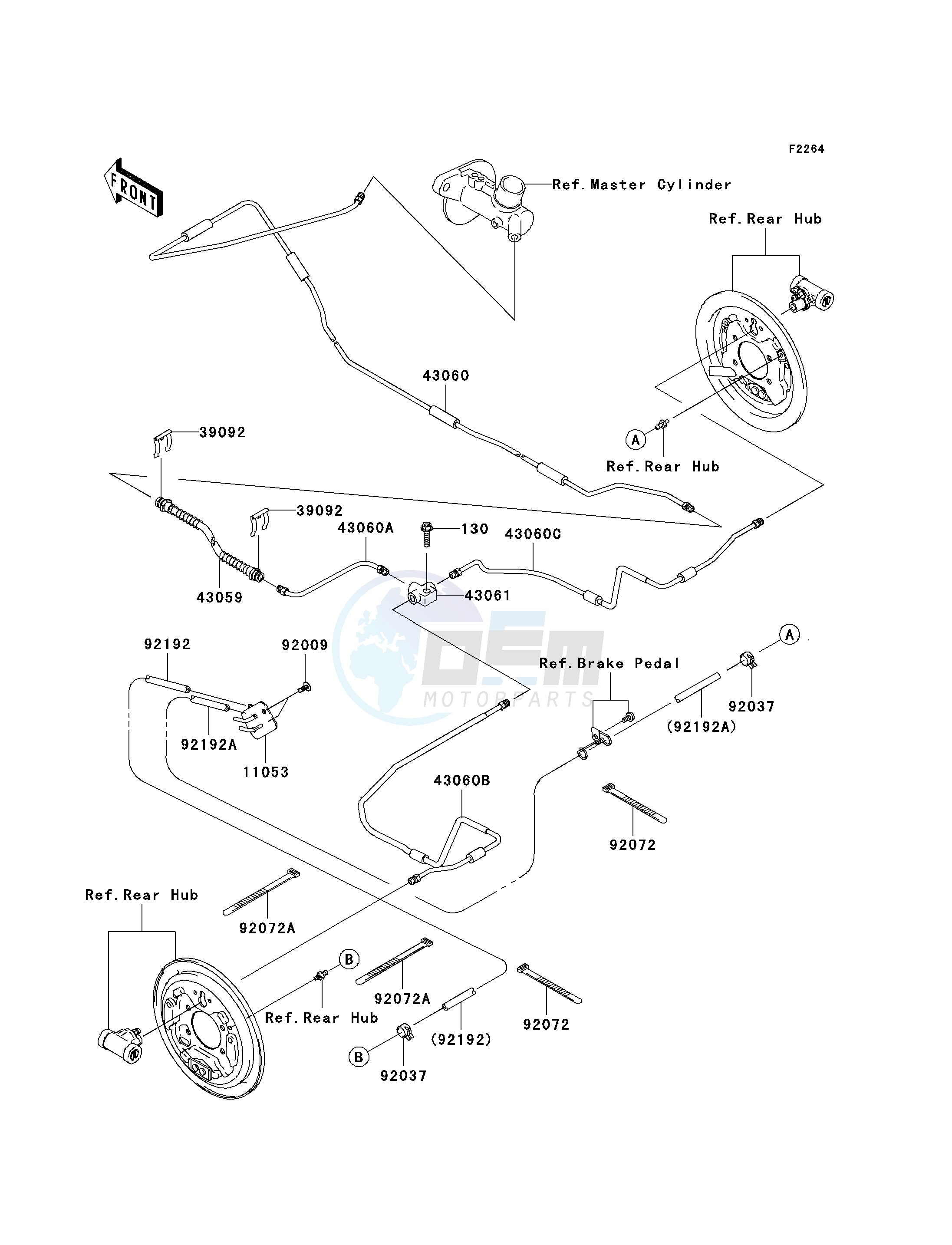 REAR BRAKE PIPING image