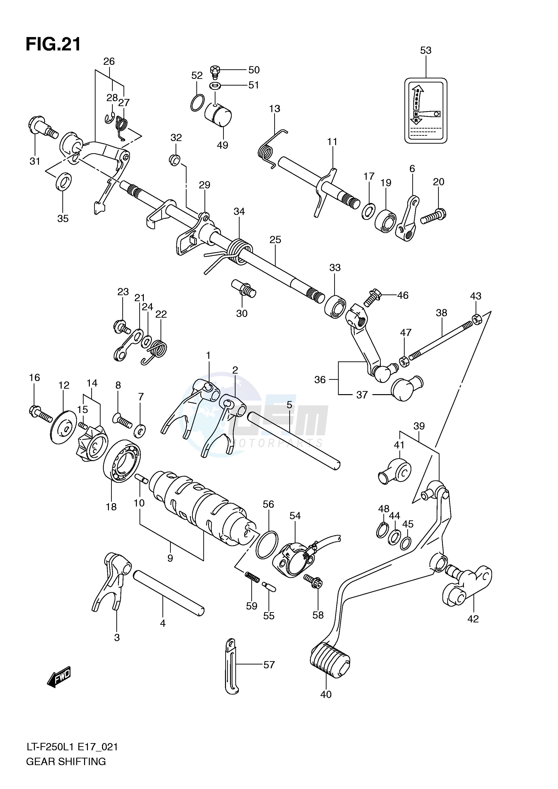GEAR SHIFTING (LT-F250L1 E24) blueprint