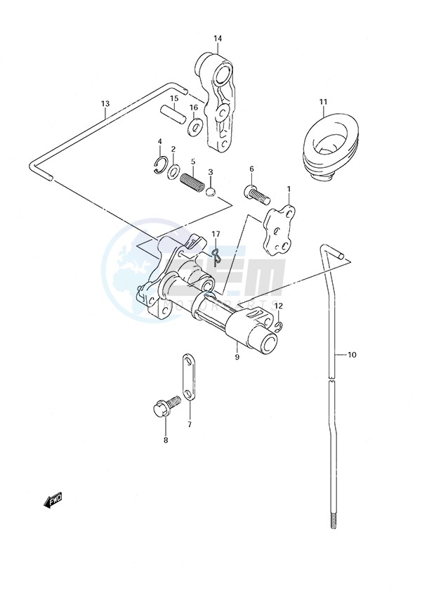 Clutch Rod - w/Remote Control image