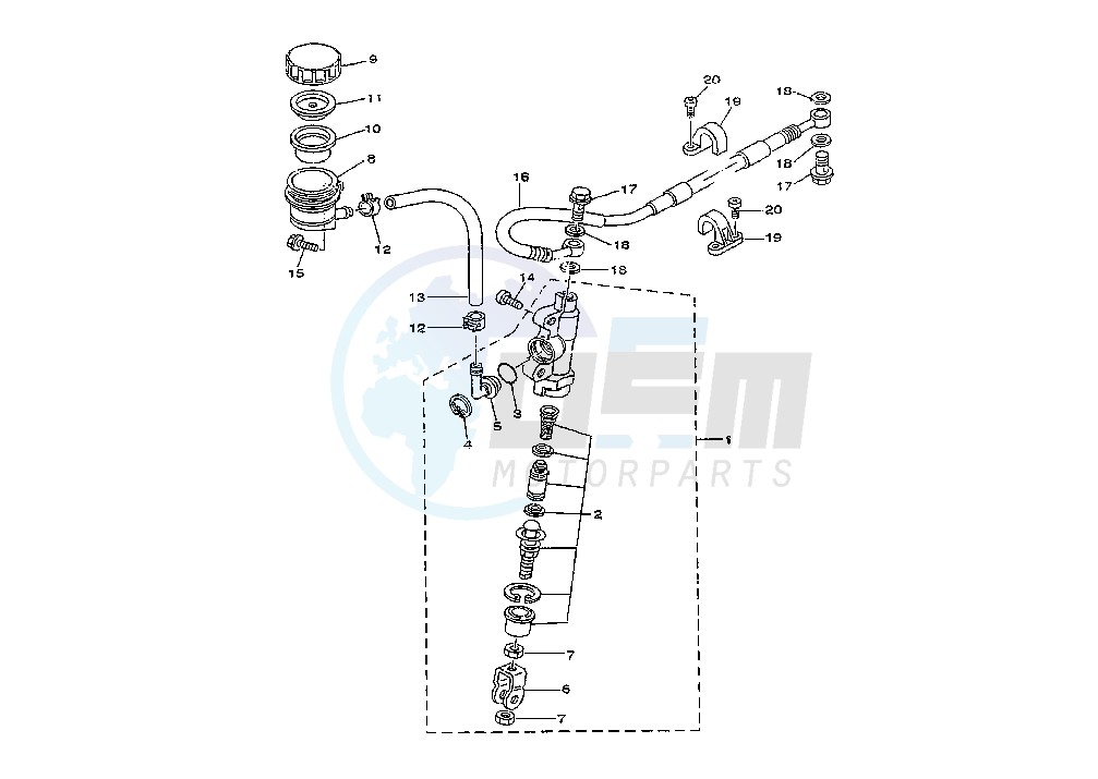 REAR MASTER CYLINDER image