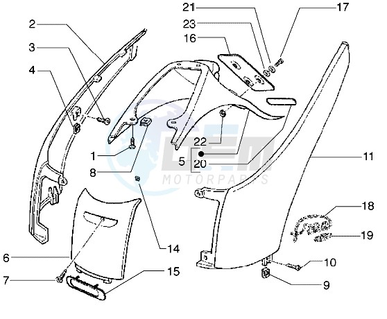 Side covers-Rear protection blueprint