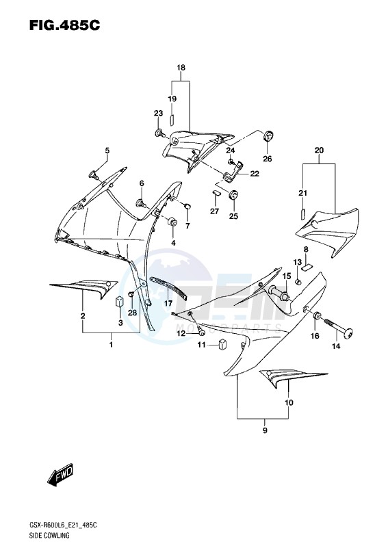 SIDE COWLING L6 (ARB) blueprint