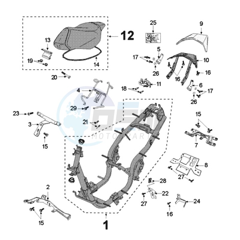 FRAME AND SADDLE image