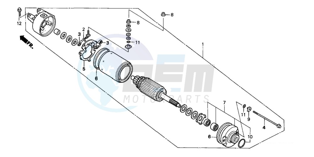 STARTING MOTOR image