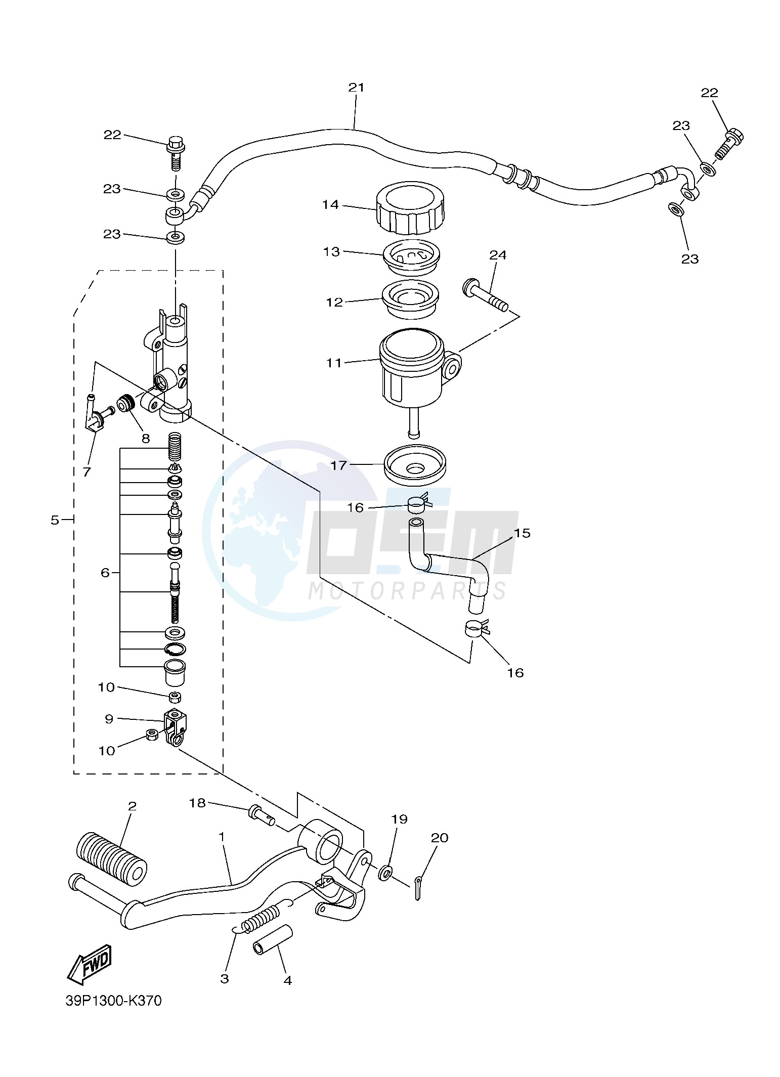 REAR MASTER CYLINDER image