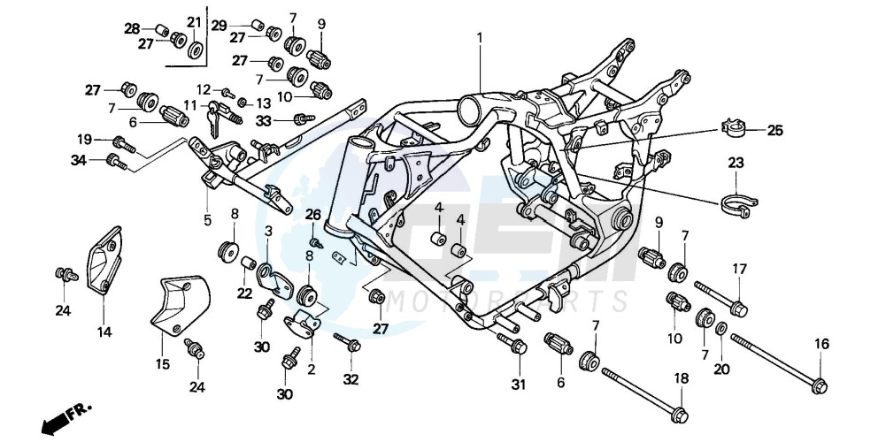 FRAME BODY (VT1100C2) image