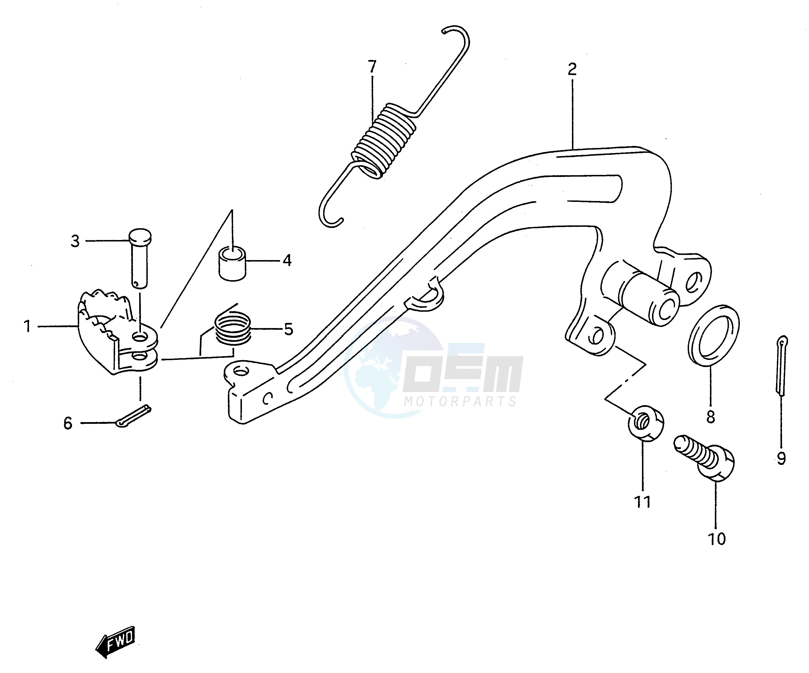 REAR BRAKE (MODEL L M N P R S) image