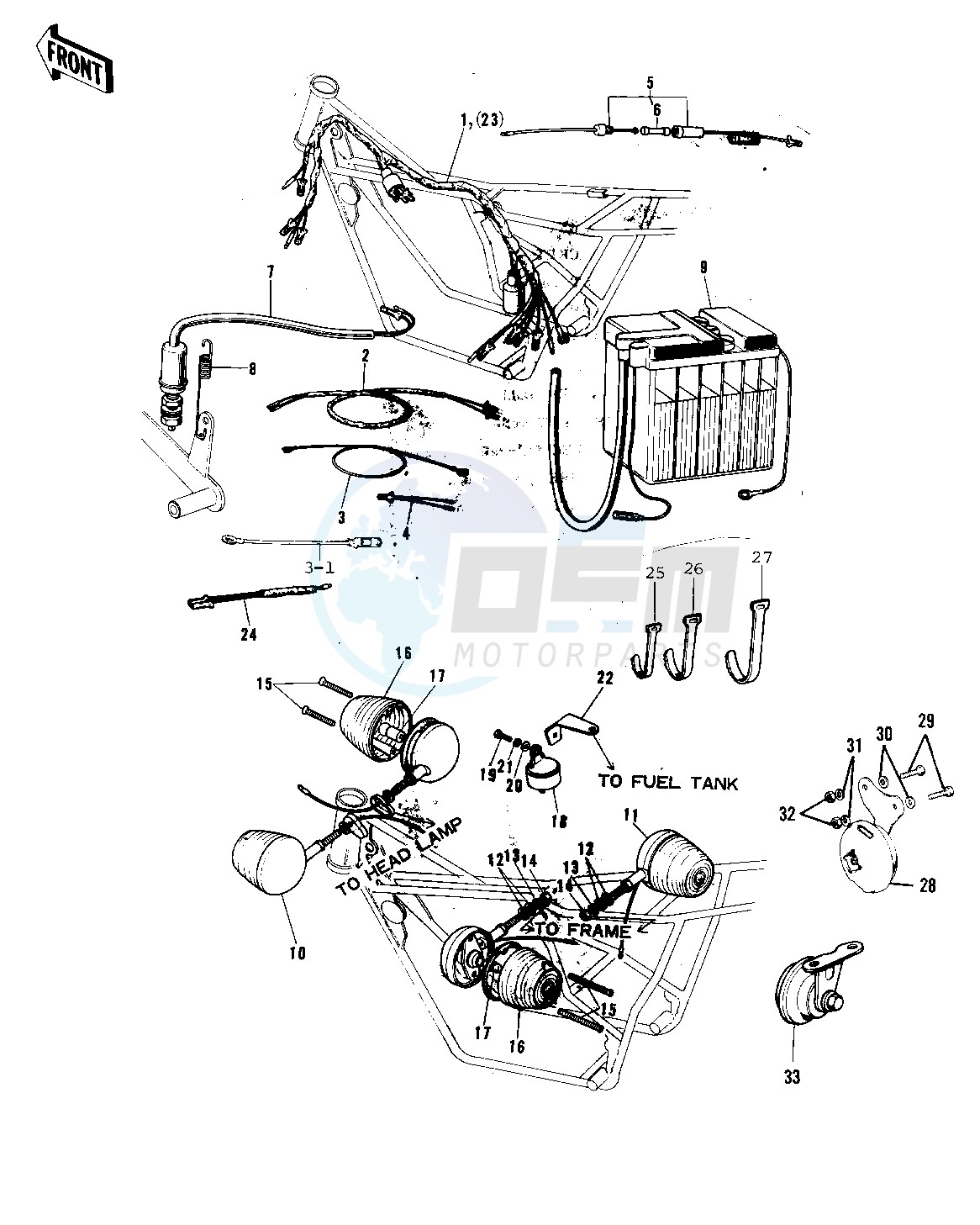 CHASSIS ELECTRICAL EQUIPMENT -- 72-73 F9_F9-A 350- - blueprint