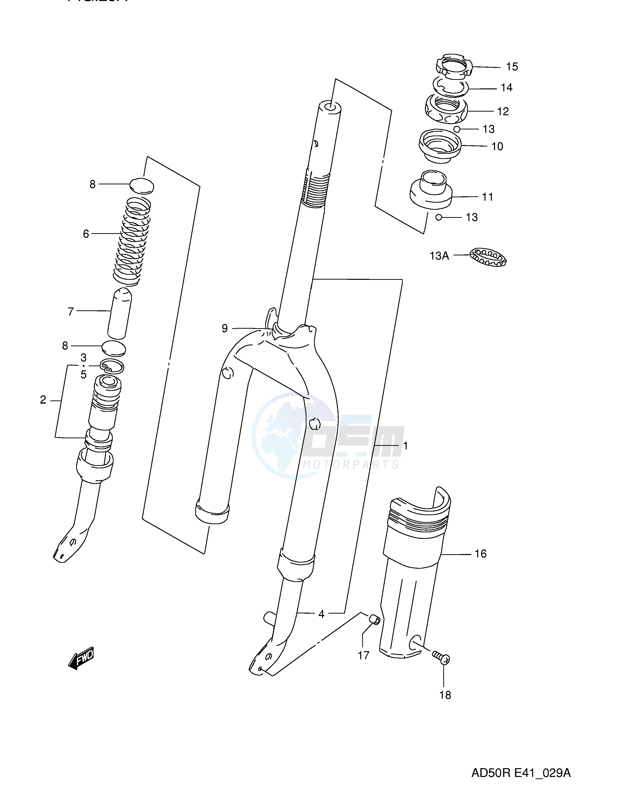 FRONT FORK (E6,P9,E94) image