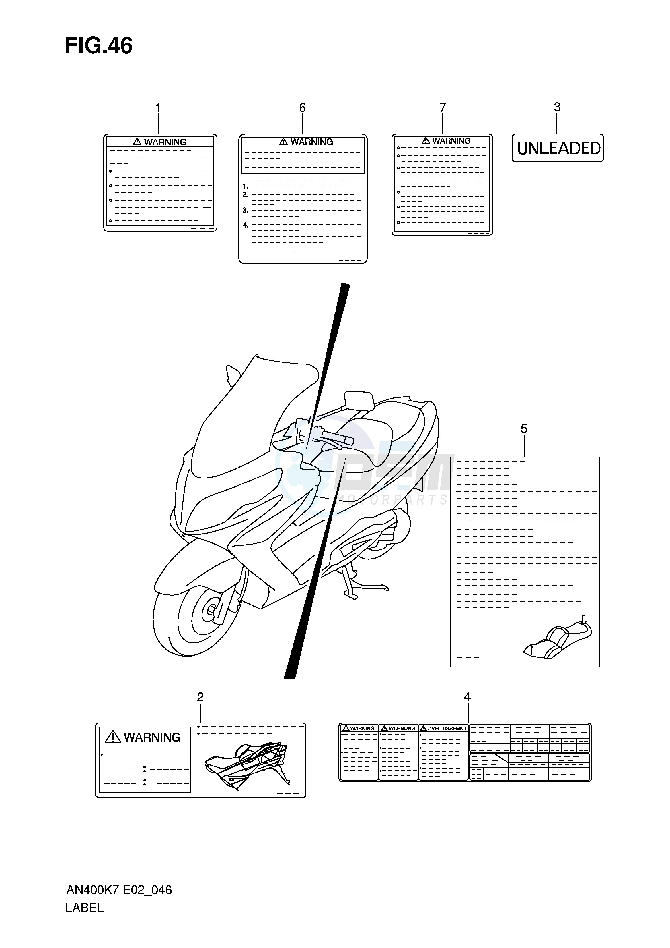 LABEL (MODEL K7 K8 K9) blueprint