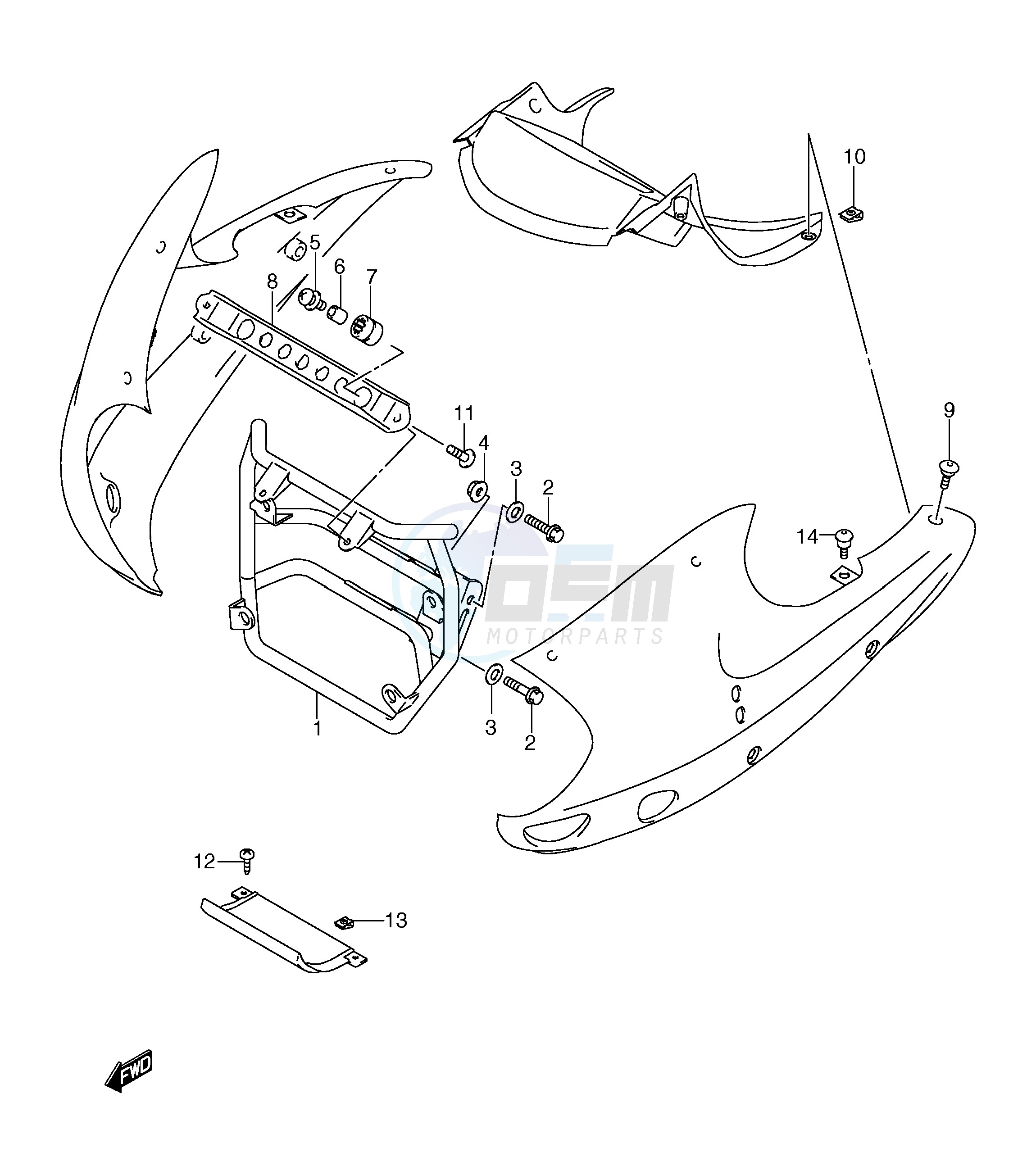 COWLING INSTALLATION PARTS (MODEL Y K1) image