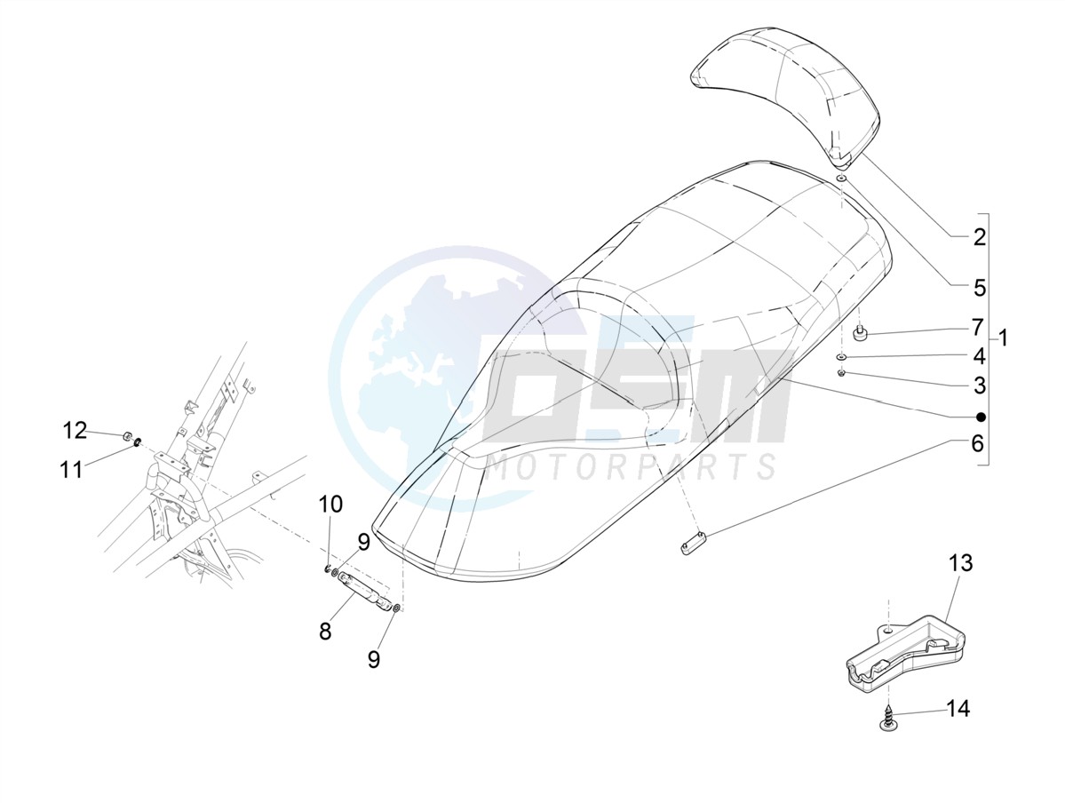 Saddle/seats blueprint