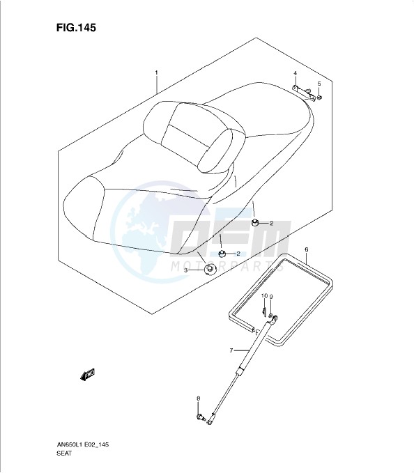 SEAT (AN650AL1 E2) blueprint