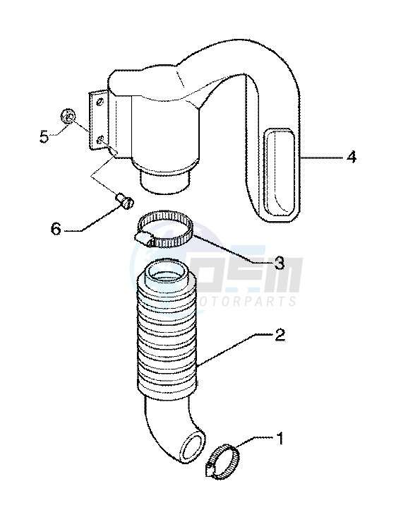 Belt cooling tube - Intake tube blueprint