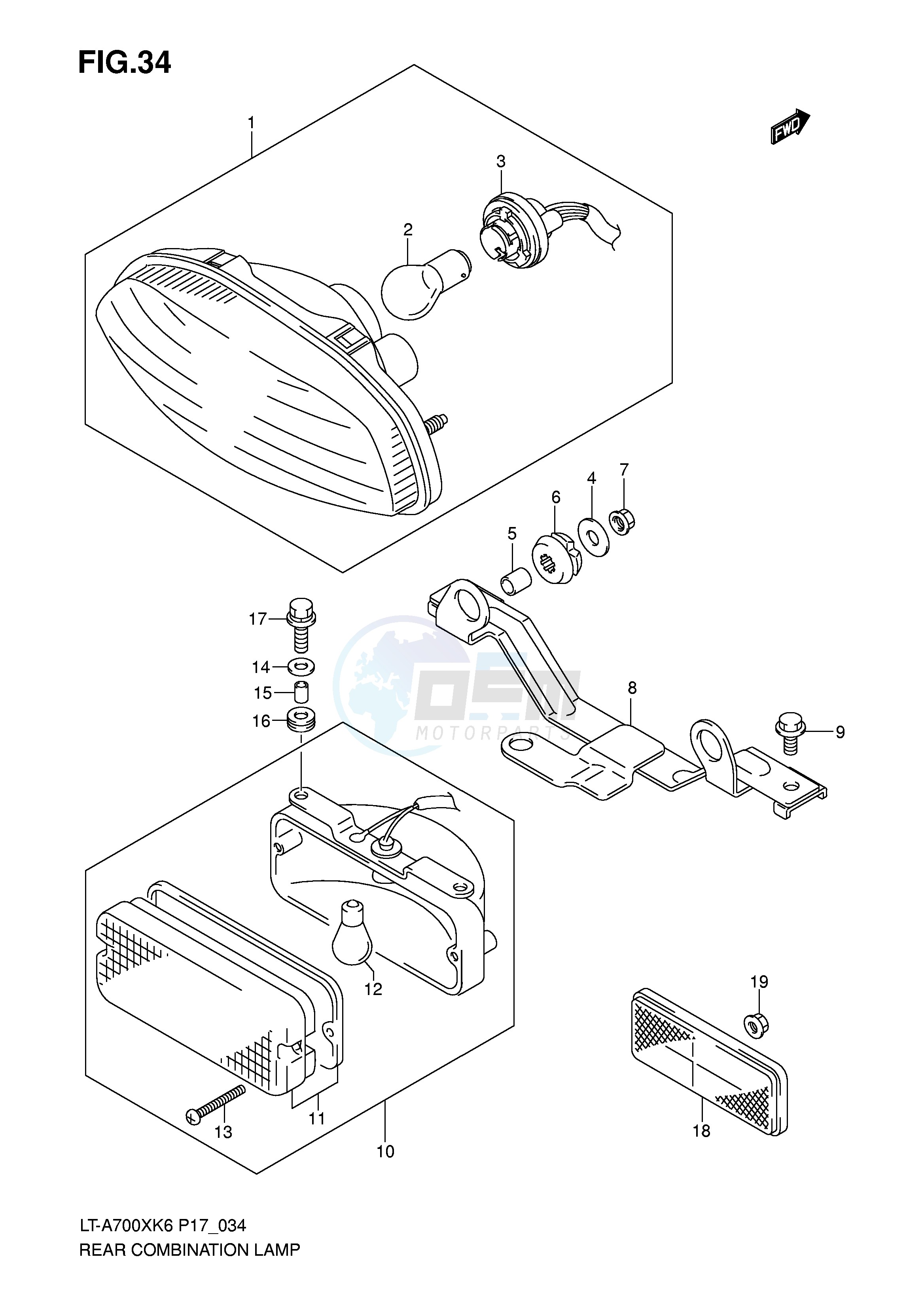 REAR COMBINATION LAMP (P17) image