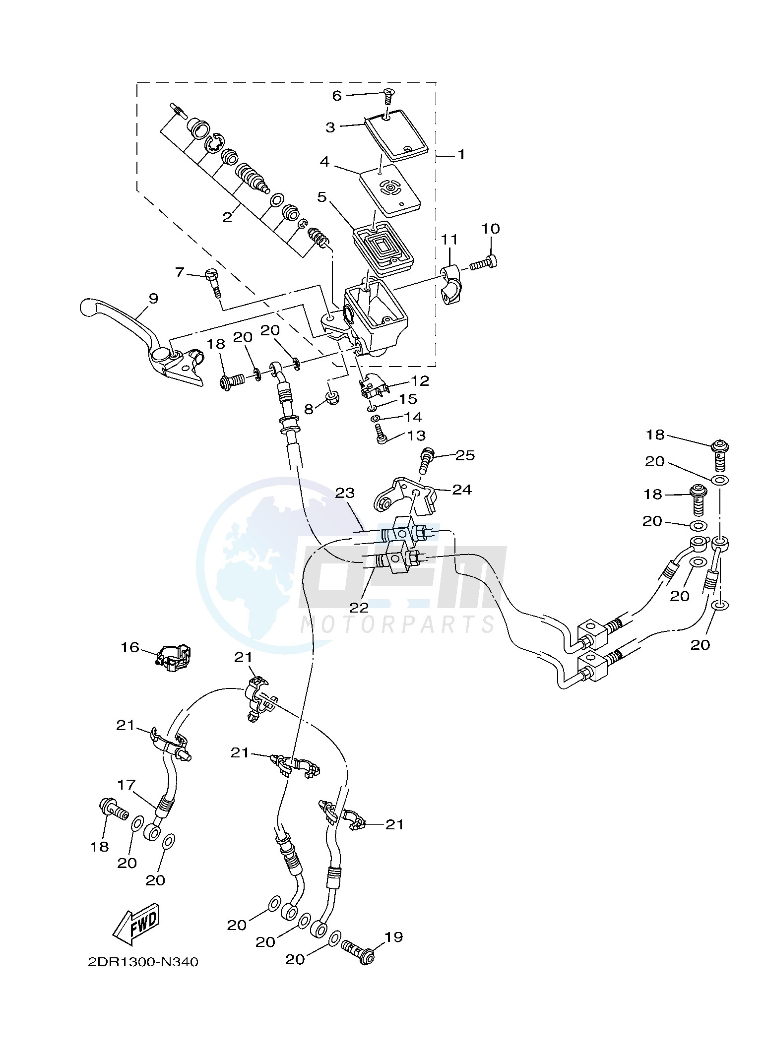 FRONT MASTER CYLINDER image