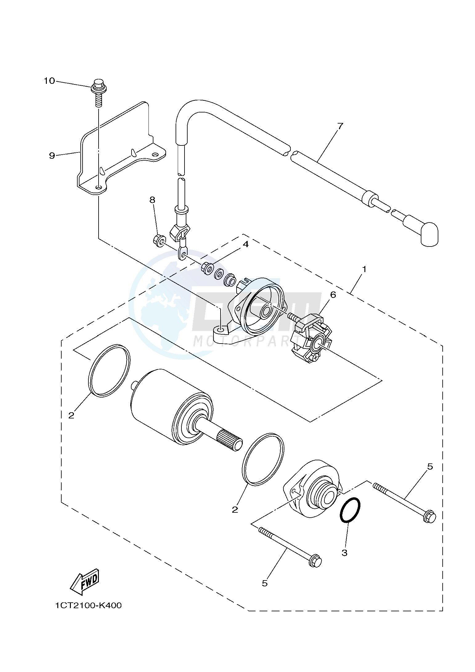 STARTING MOTOR image