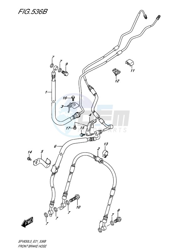 FRONT BRAKE HOSE image