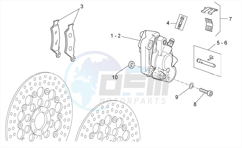 Front brake caliper image