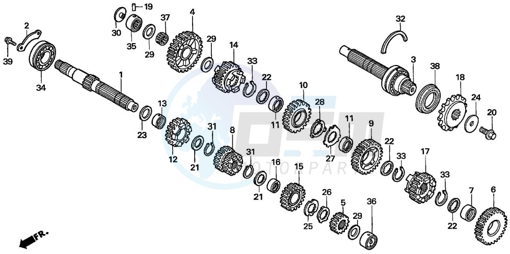 TRANSMISSION (CBF600S6/SA6/N6/NA6) image