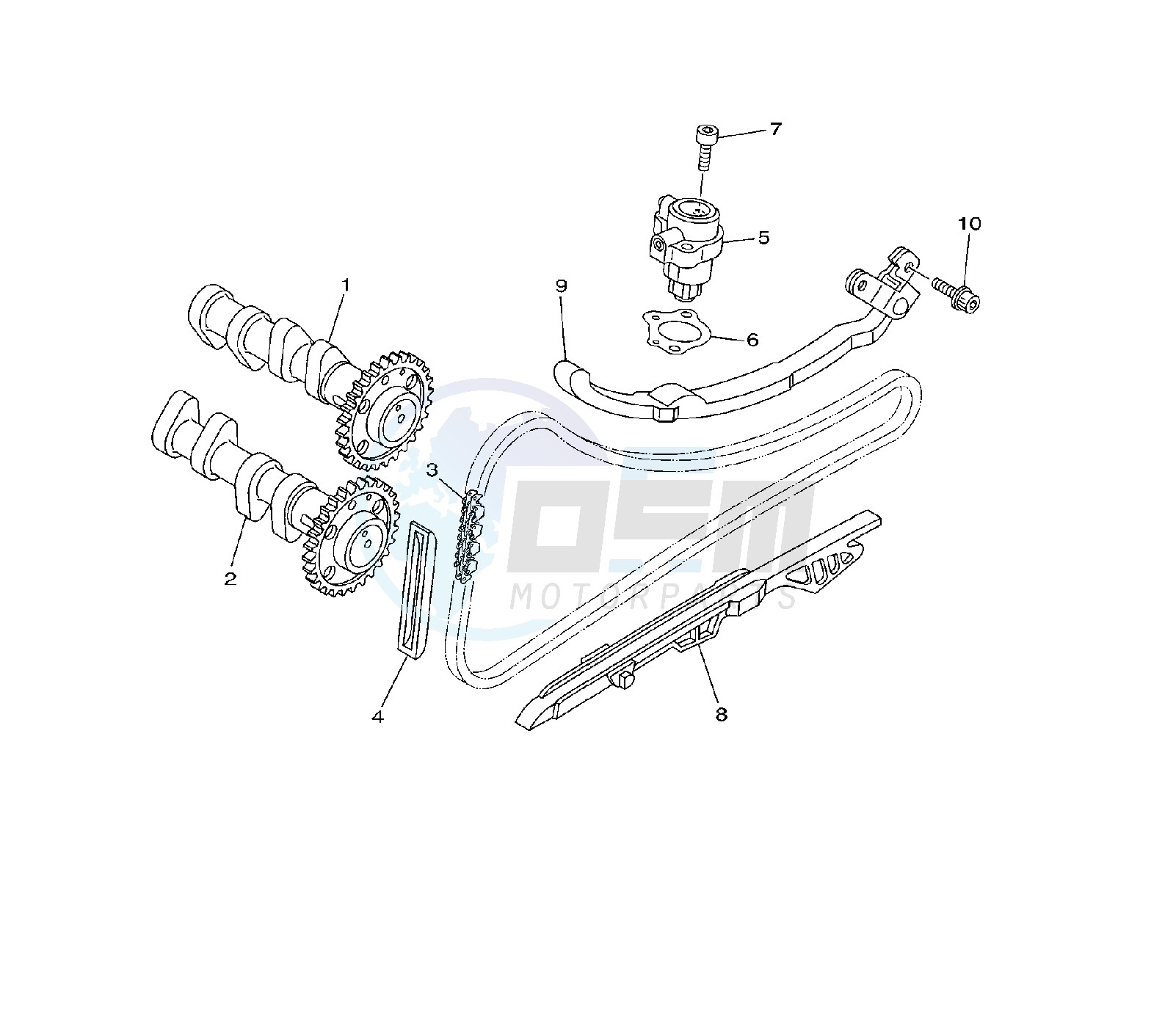 CAMSHAFT AND TIMING CHAIN blueprint