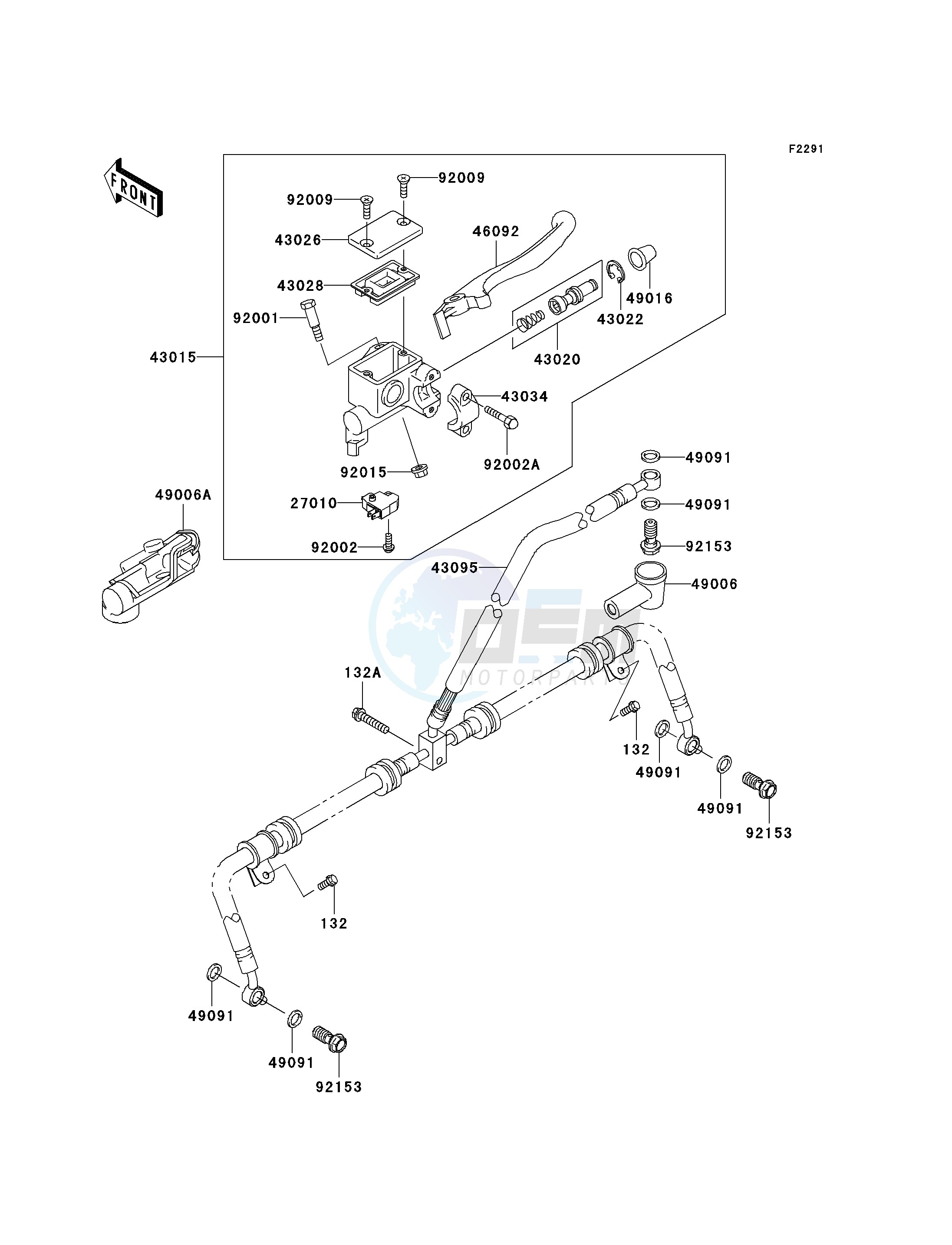 FRONT MASTER CYLINDER image