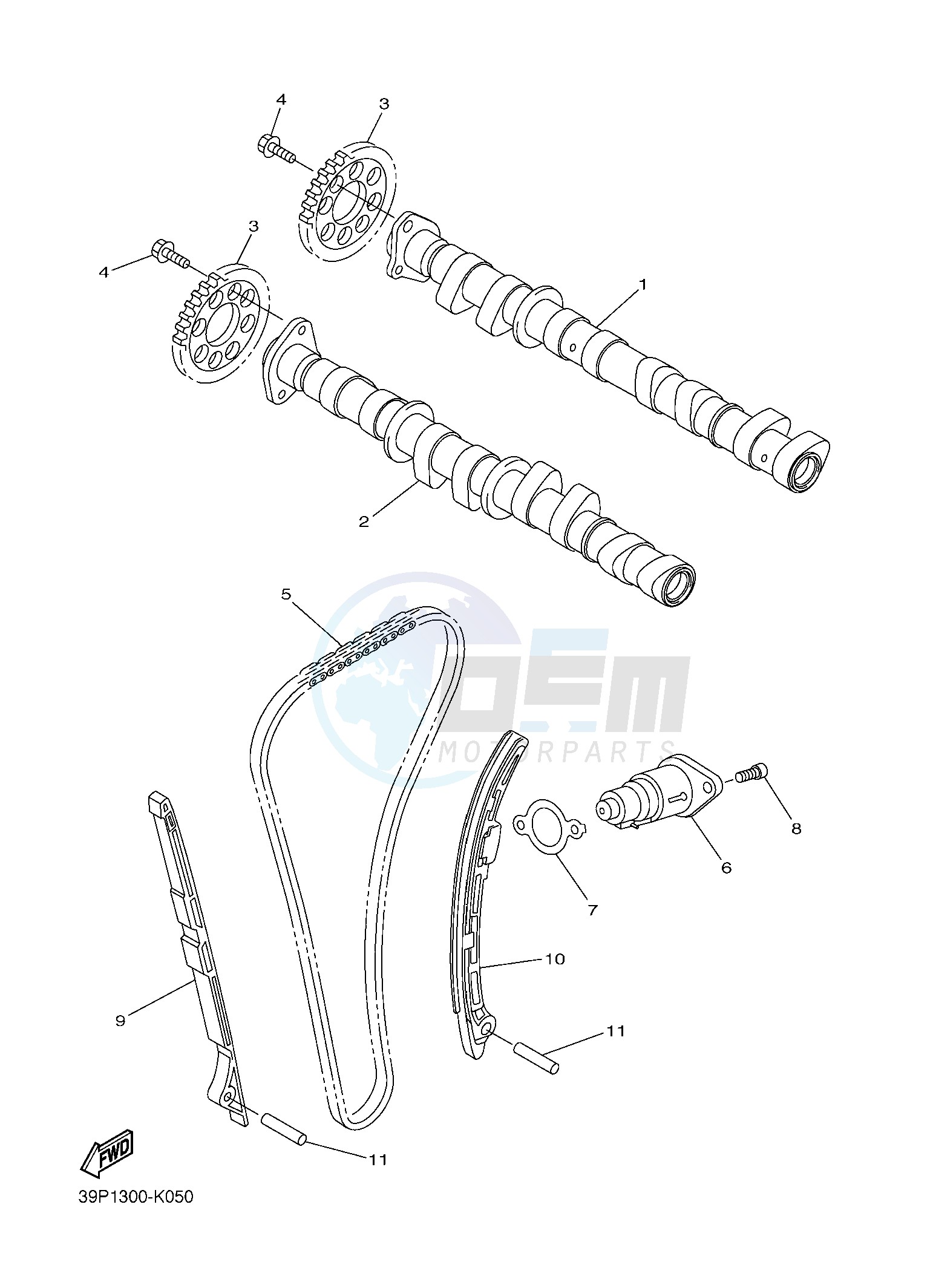 CAMSHAFT & CHAIN blueprint