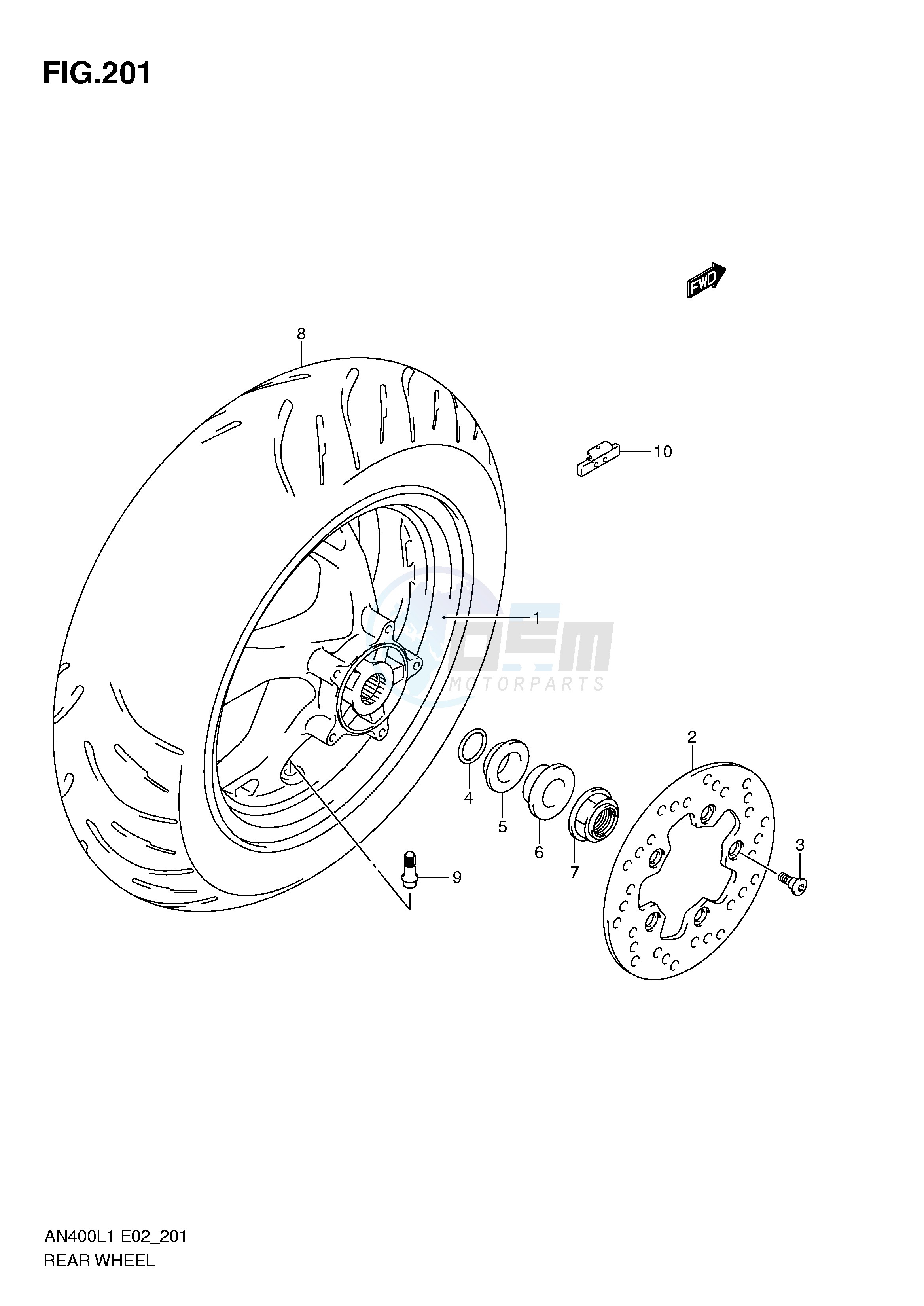 REAR WHEEL (AN400L1 E19) image