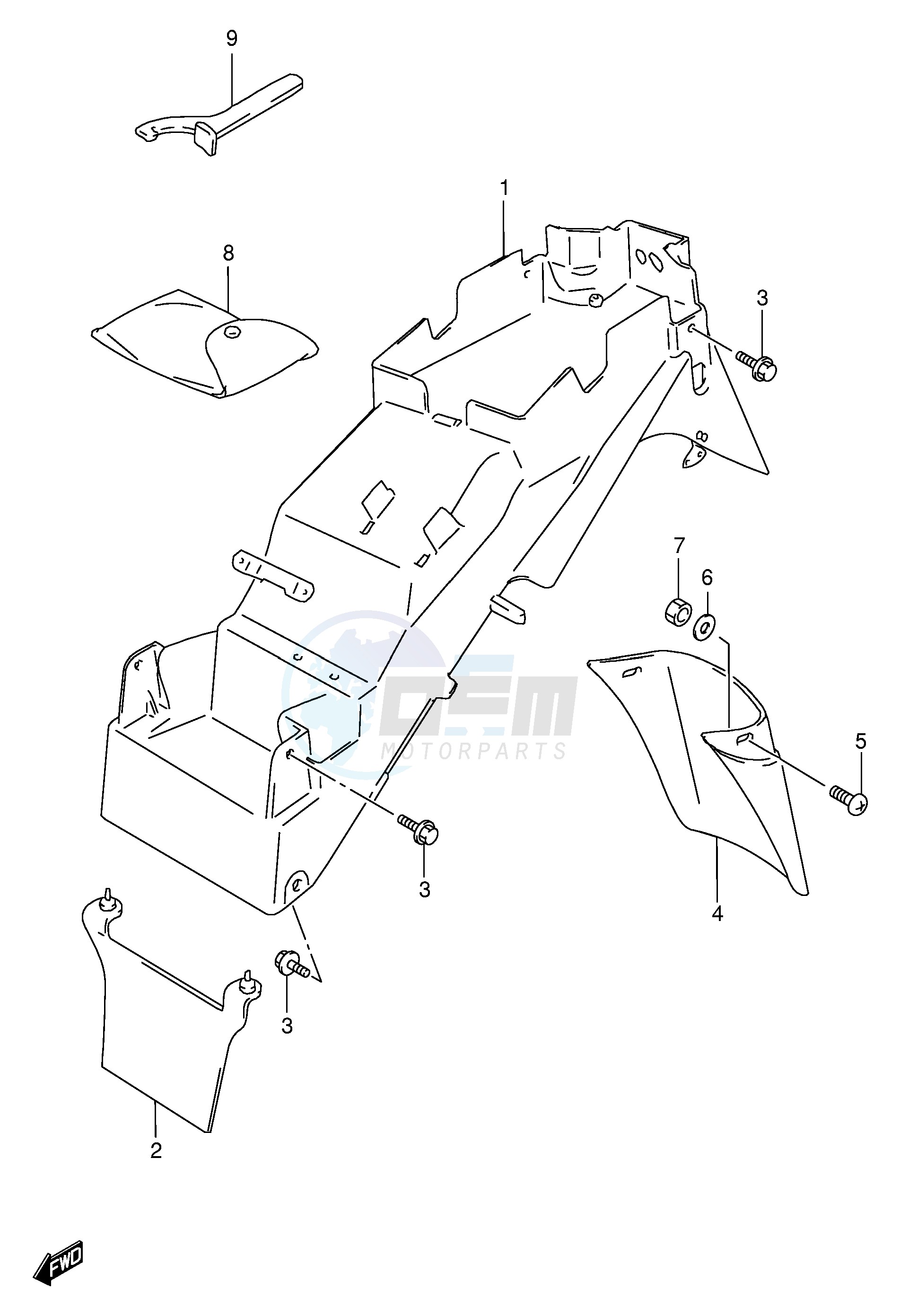 REAR FENDER (MODEL S) image