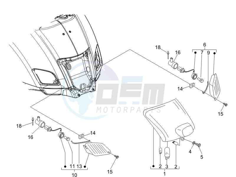 Tail light - Turn signal lamps blueprint