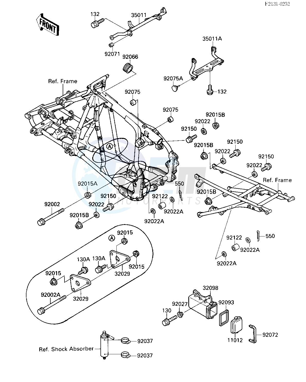 FRAME FITTINGS-- KXF250-A2- - image