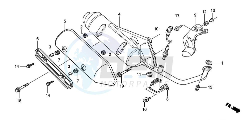 EXHAUST MUFFLER blueprint