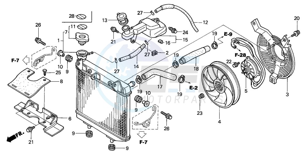 RADIATOR (TRX450R4,5) image