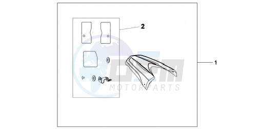 REAR SEAT COWL NH-A84P image