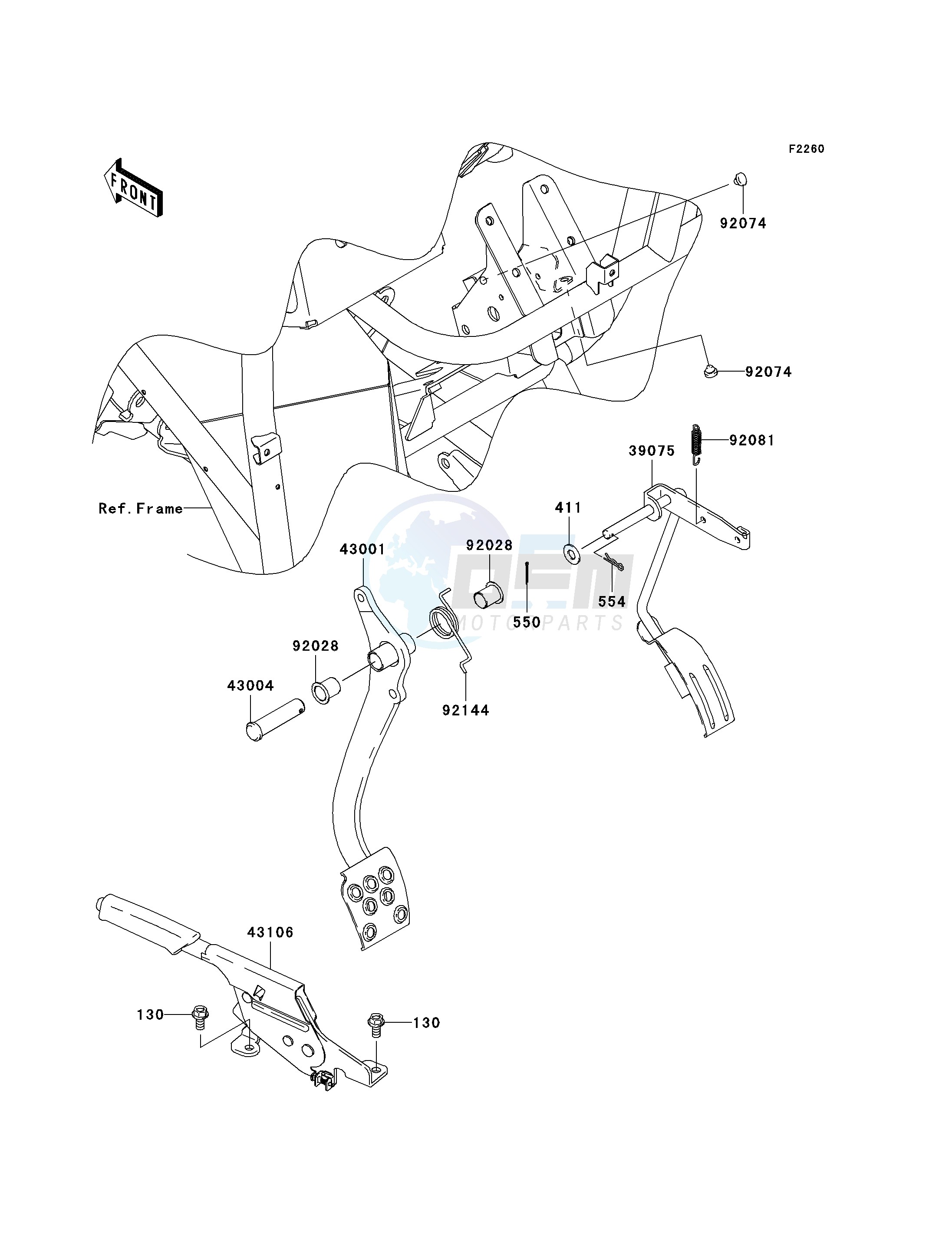 BRAKE PEDAL_THROTTLE LEVER image