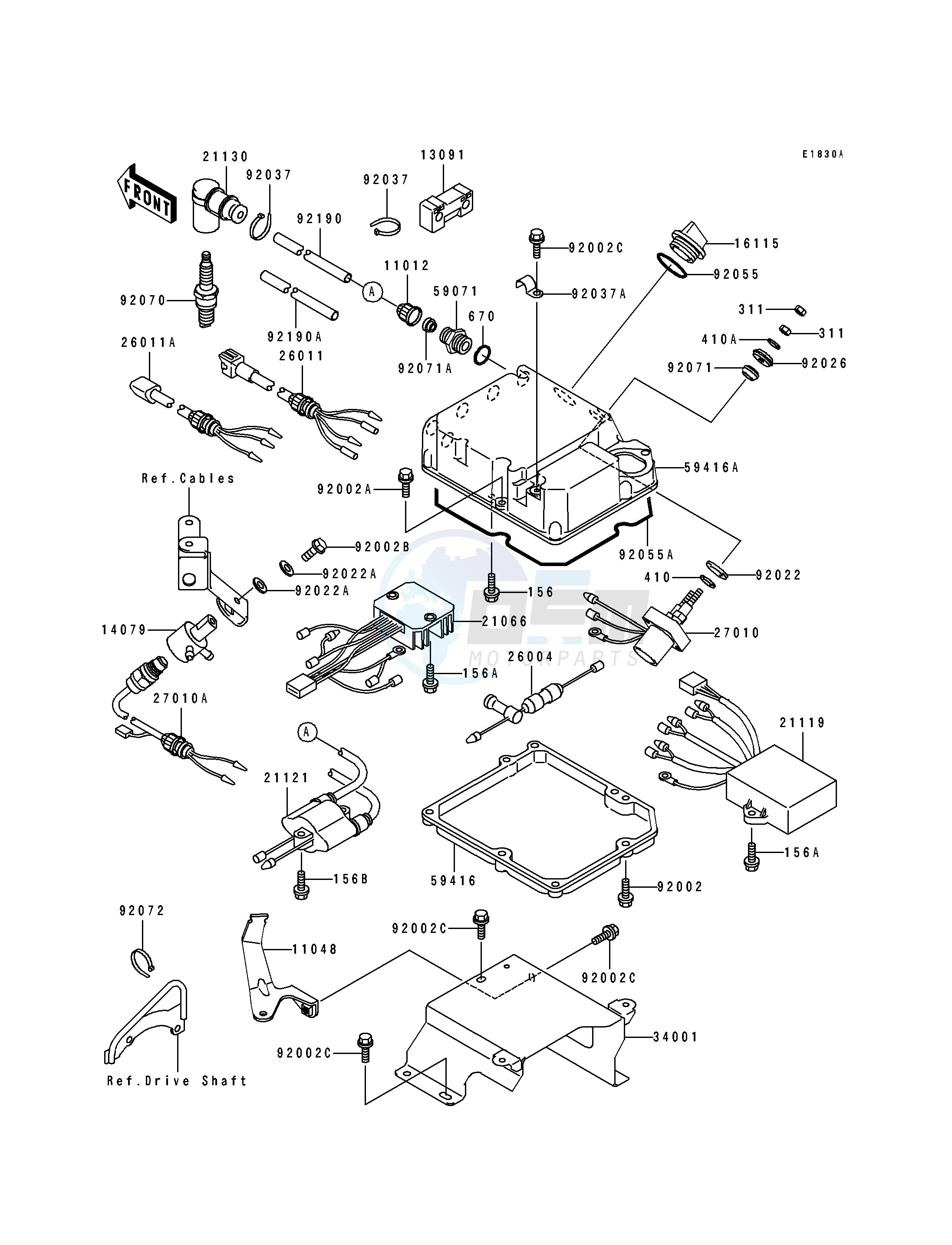IGNITION SYSTEM -- JH750-A4- - blueprint