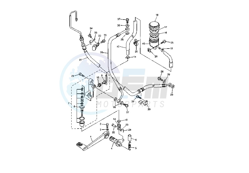 REAR MASTER CYLINDER image