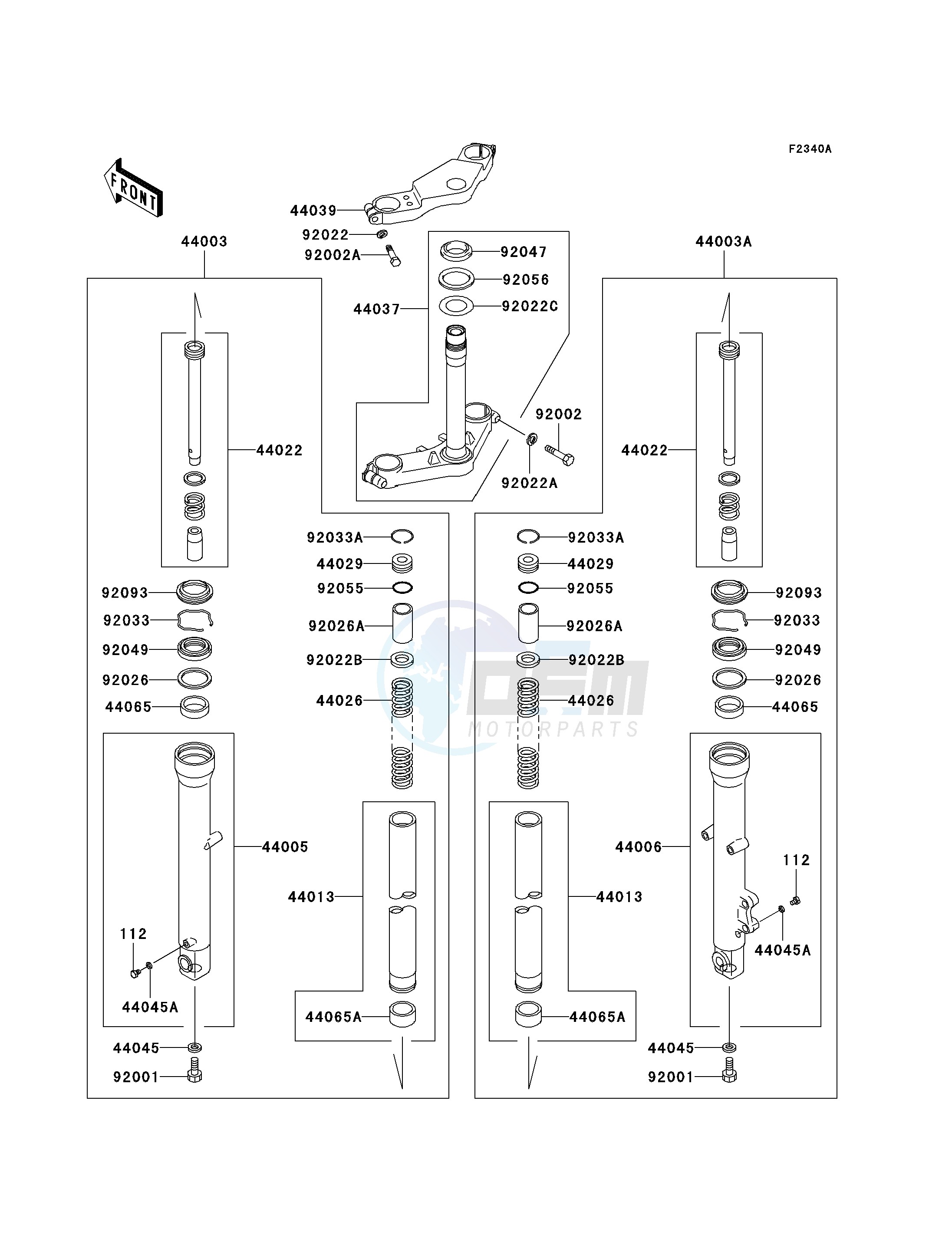 FRONT FORK-- F7F- - image