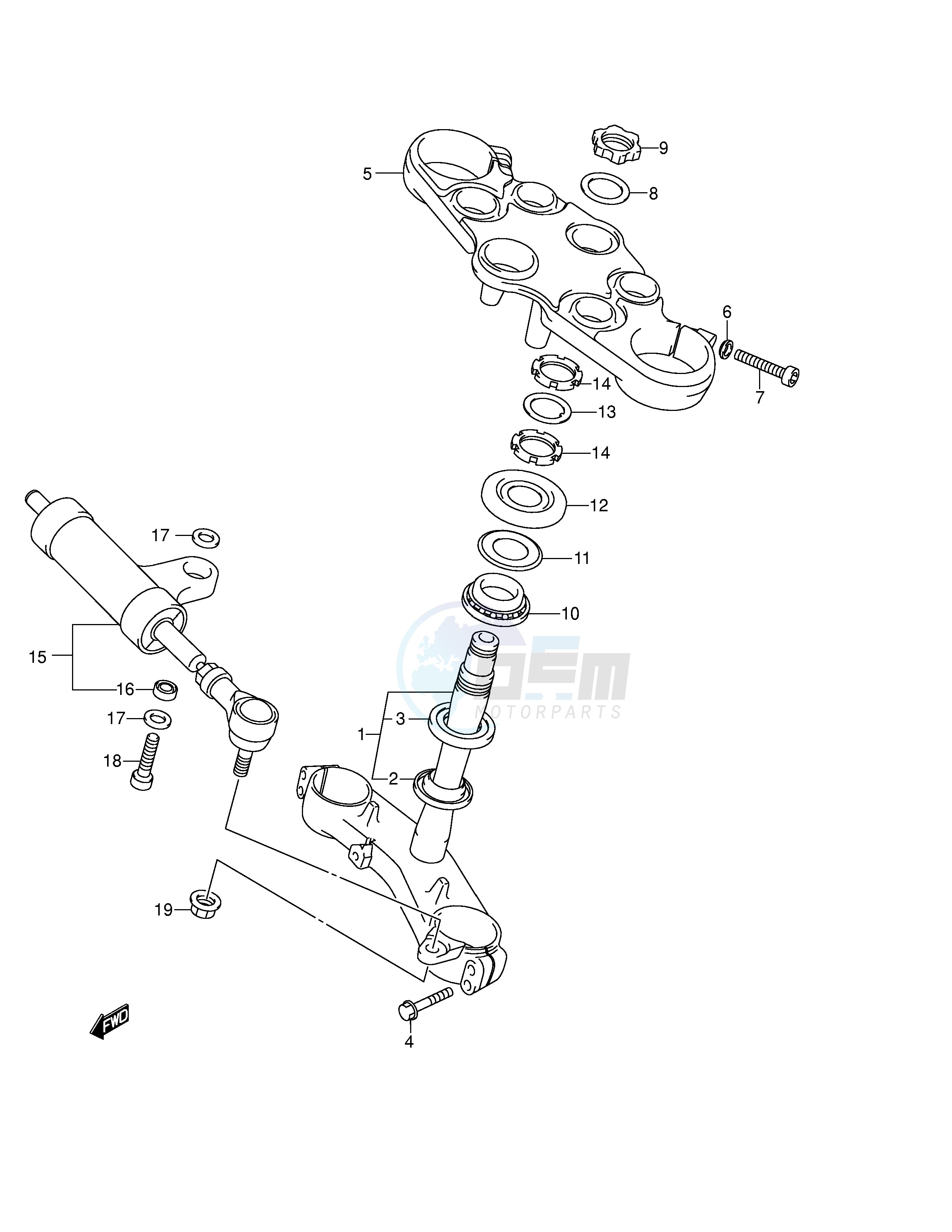 BRACKET STEERING DAMPER image