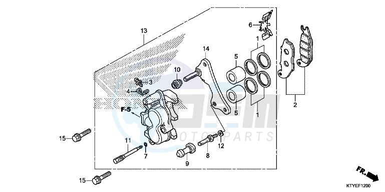 FRONT BRAKE CALIPER image