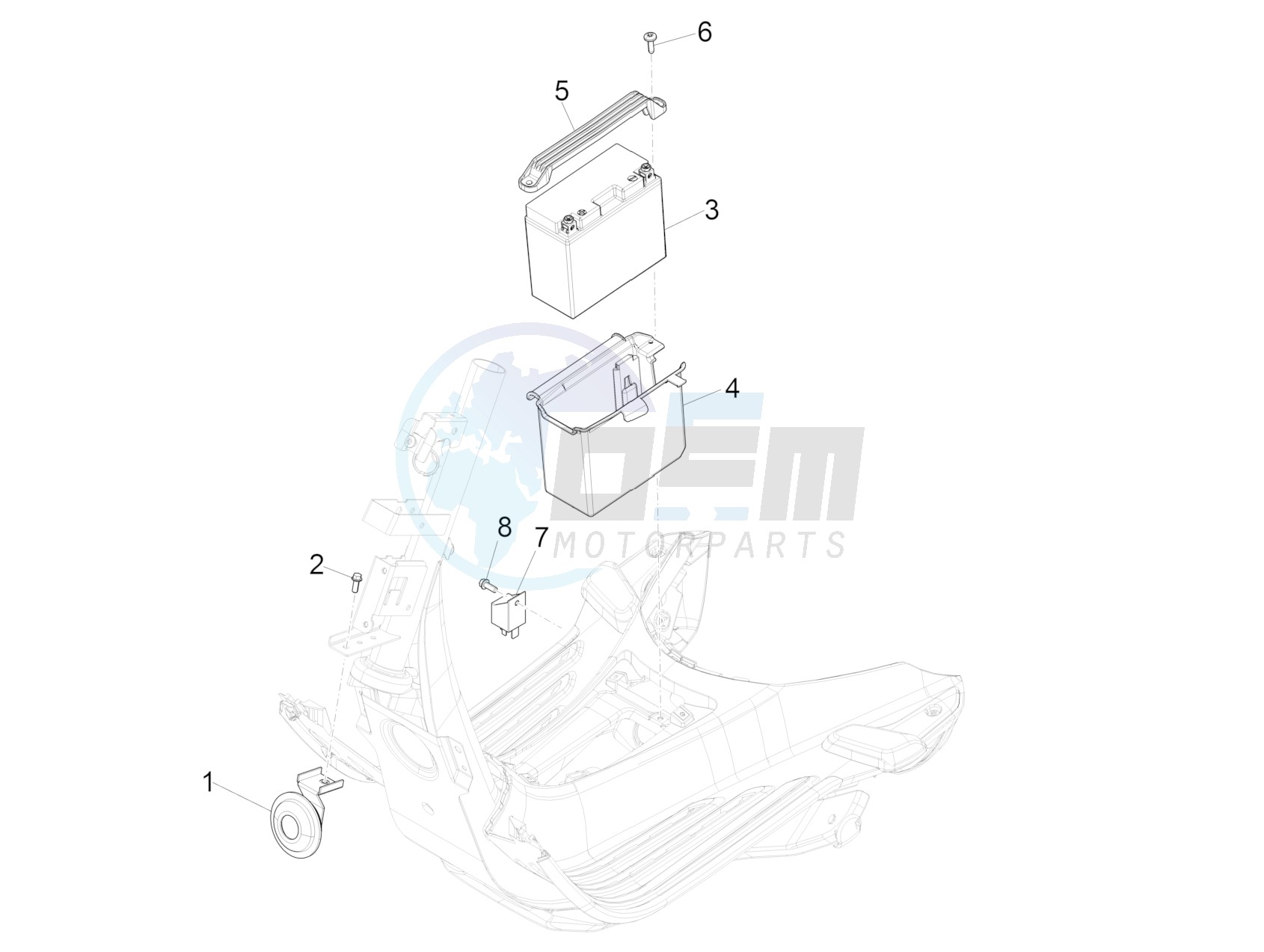 Remote control switches - Battery - Horn image