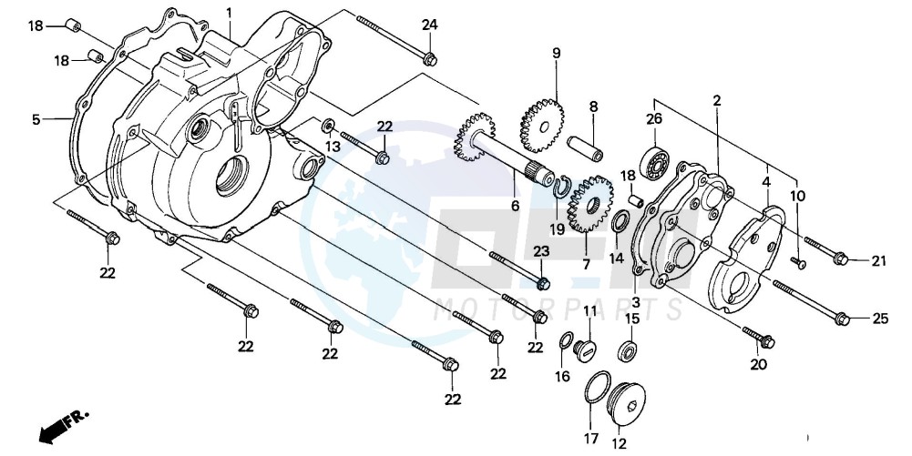 LEFT CRANKCASE COVER (1) image