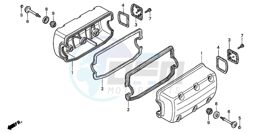 CYLINDER HEAD COVER blueprint