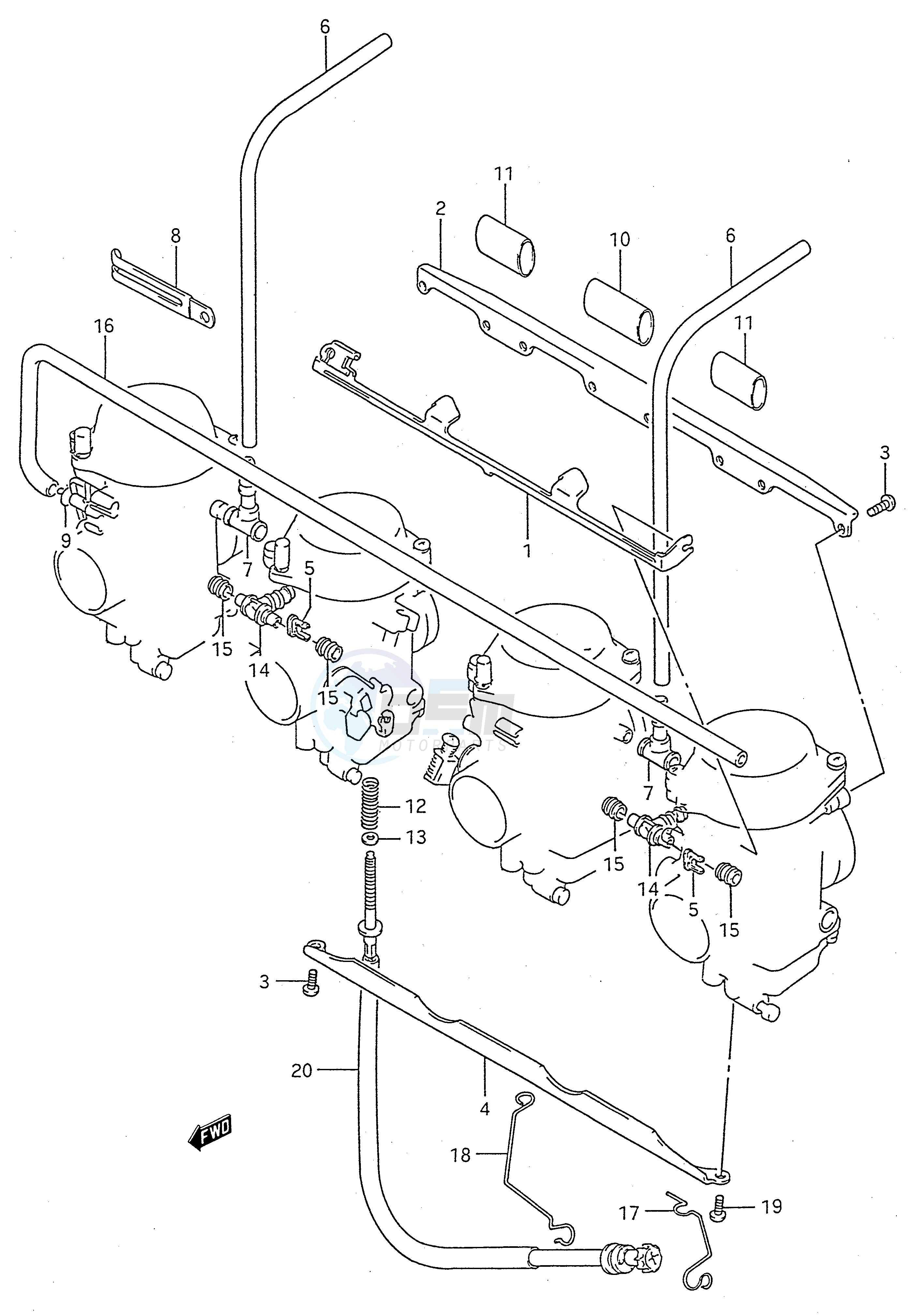 CARBURETOR FITTINGS (MODEL L M N P R S T) image