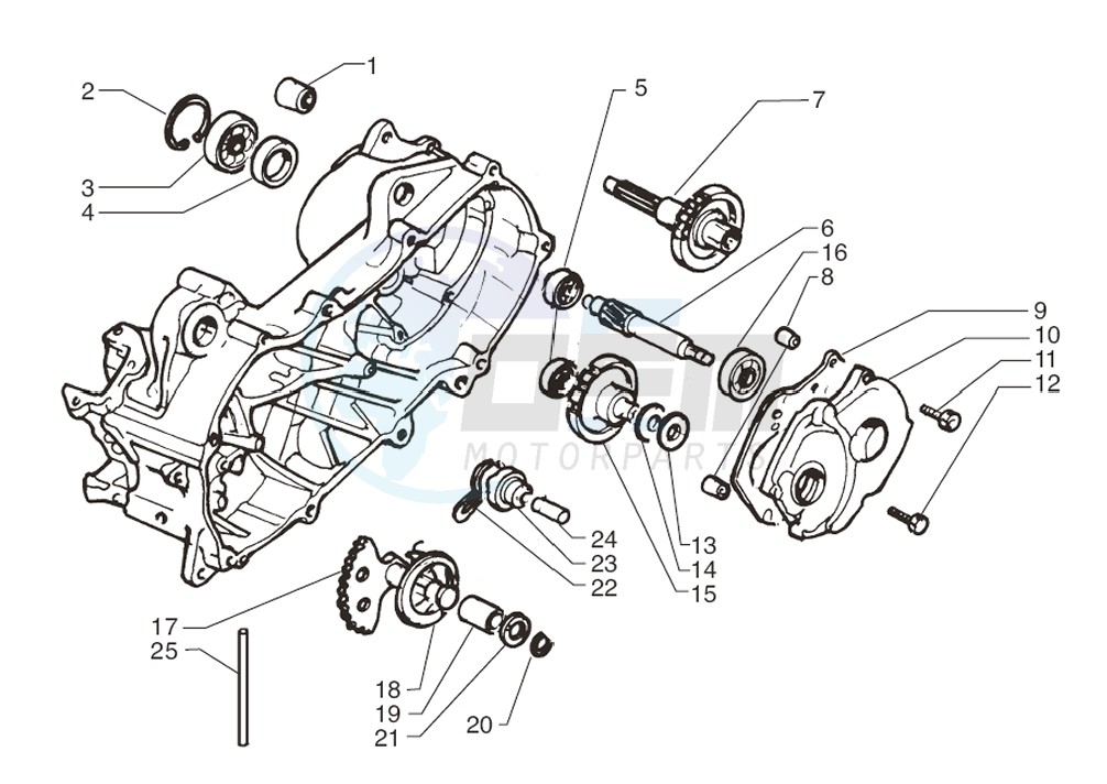 Rear wheel axle image